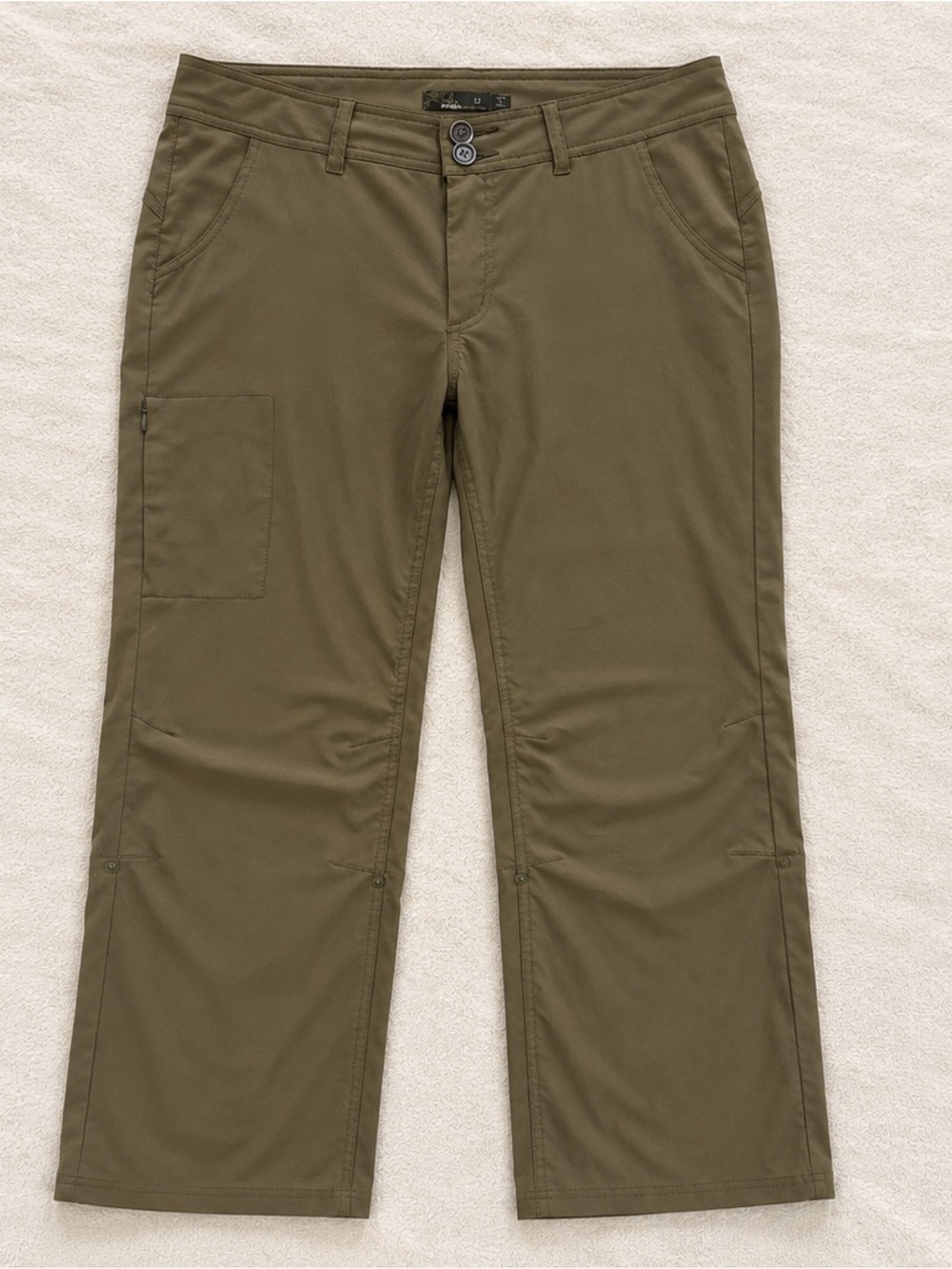 prAna Women’s Hiking Size 12 Olive Green Utility Stretch Pants